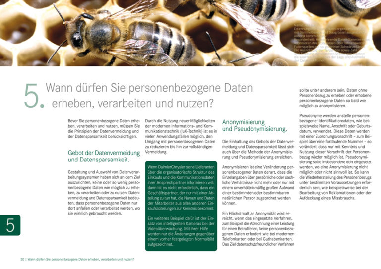 Broschüre Datenschutz und Datensicherheit für DaimlerChrysler